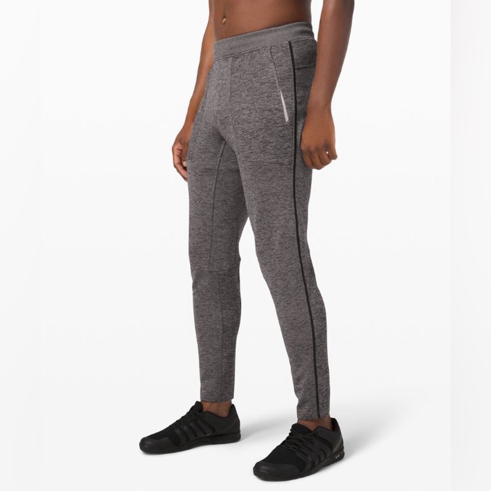 Like New Lululemon Textured Tech Pant 29" Graphite Grey/Vapor Size Large